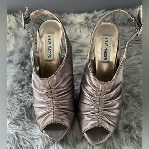 STEVE MADDEN P-Daria, Pewter, size 6